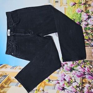 Reformation Charcoal Button Fly High Waist Straight Women's Jeans Size 30